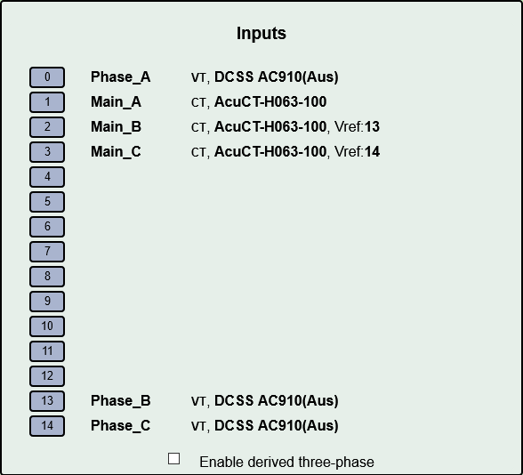 **Select Reference VT**