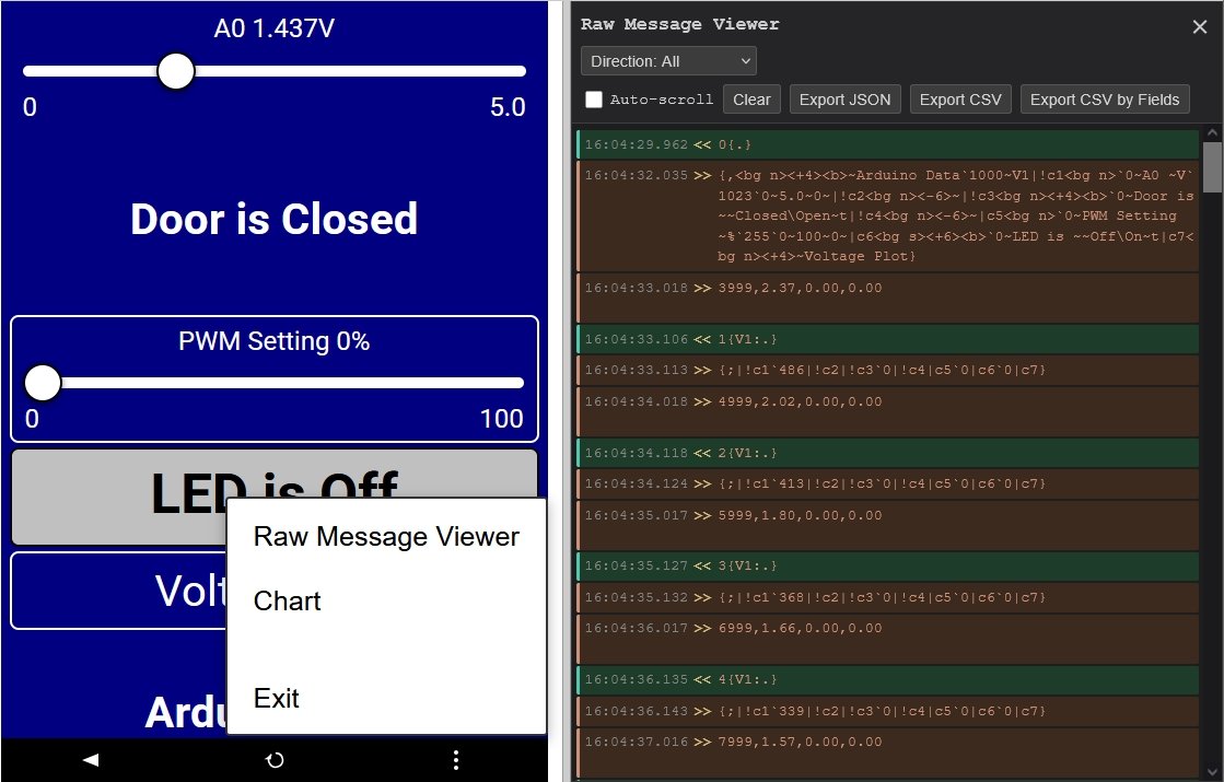 Opening the Raw Message Viewer from the three-dot menu